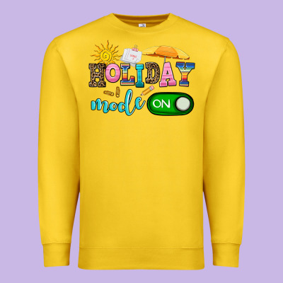 Holiday Mode On Premium Sweatshirt Designed By Adodesignshop