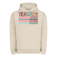 Pigment French Oak retro teacher Urban Hoodie - MaliasSmallBusiness