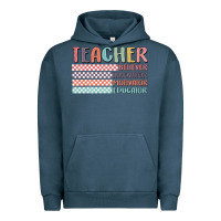 Pigment Midnight Navy retro teacher Urban Hoodie - MaliasSmallBusiness