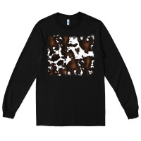 Black cowhide background Long Sleeve Tee - RanaPortraitStore