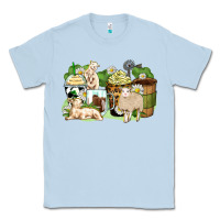 Dusty Blue sheep coffee cups Classic Tee - Zillion Design Studio