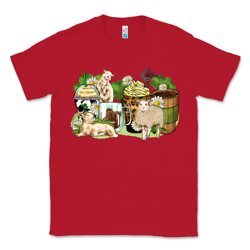 Sheep Coffee Cups Classic Tee by Zillion Design Studio | Teevron