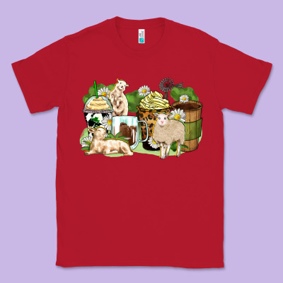 Classic Tee sheep coffee cups