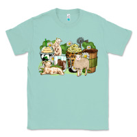 Seafoam sheep coffee cups Classic Tee - Zillion Design Studio