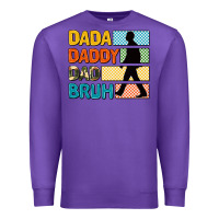 Purple dada daddy dad bruh Premium Sweatshirt - AdoDesignShop