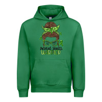 Emerald messy bun mental health warrior Urban Hoodie - MaliasSmallBusiness