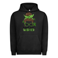 Pigment Black messy bun mental health warrior Urban Hoodie - MaliasSmallBusiness