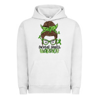 Pigment Lunar Rock messy bun mental health warrior Urban Hoodie - MaliasSmallBusiness