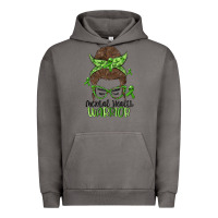 Pigment Tornado messy bun mental health warrior Urban Hoodie - MaliasSmallBusiness