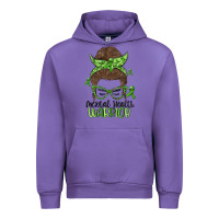 Tulip messy bun mental health warrior Urban Hoodie - MaliasSmallBusiness