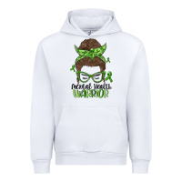 White messy bun mental health warrior Urban Hoodie - MaliasSmallBusiness
