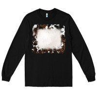 Black cowhide and leopard background Long Sleeve Tee - RanaPortraitStore