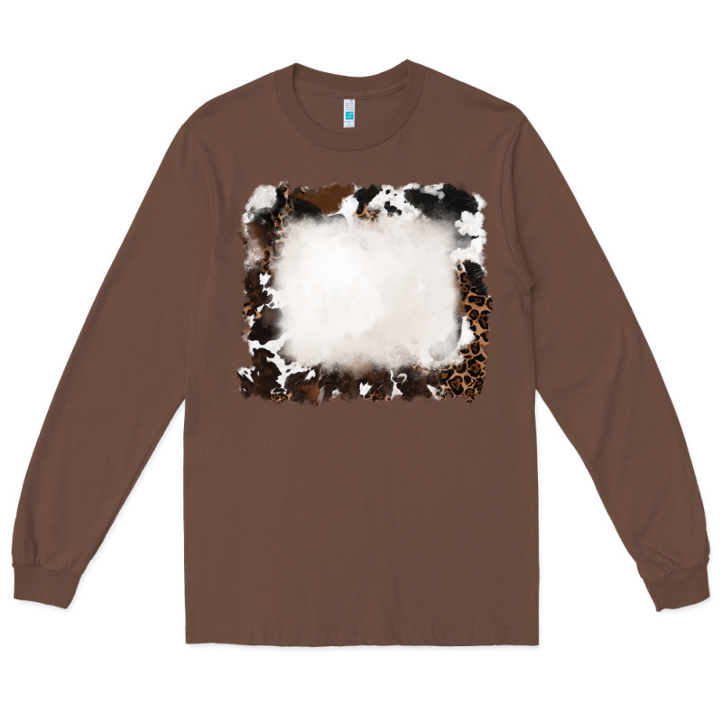 Cowhide And Leopard Background Long Sleeve Tee by RanaPortraitStore | Teevron
