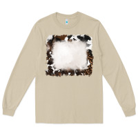 Mushroom cowhide and leopard background Long Sleeve Tee - RanaPortraitStore