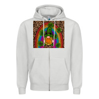 Dove Grey st patricks day gnomes shamrock rainwow Zipper Hoodie - RanaPortraitStore