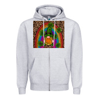 Heather Grey st patricks day gnomes shamrock rainwow Zipper Hoodie - RanaPortraitStore