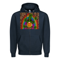 Navy st patricks day gnomes shamrock rainwow Zipper Hoodie - RanaPortraitStore