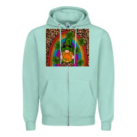 Seafoam st patricks day gnomes shamrock rainwow Zipper Hoodie - RanaPortraitStore