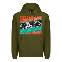 Army Green western turquoise gemstone cowhide  leather tumbler Premium Hoodie - Jasminsmagicworld