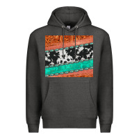 Charcoal Heather western turquoise gemstone cowhide  leather tumbler Premium Hoodie - Jasminsmagicworld