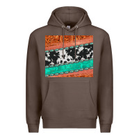 Coffee western turquoise gemstone cowhide  leather tumbler Premium Hoodie - Jasminsmagicworld