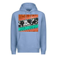 Colony Blue western turquoise gemstone cowhide  leather tumbler Premium Hoodie - Jasminsmagicworld