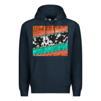 Navy western turquoise gemstone cowhide  leather tumbler Premium Hoodie - Jasminsmagicworld