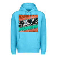 Ocean Blue western turquoise gemstone cowhide  leather tumbler Premium Hoodie - Jasminsmagicworld