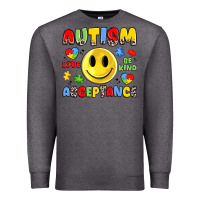 Charcoal Heather autism acceptance Premium Sweatshirt - JahusDesignShop