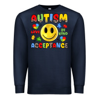 Navy autism acceptance Premium Sweatshirt - JahusDesignShop