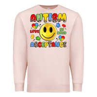 Pale Pink autism acceptance Premium Sweatshirt - JahusDesignShop