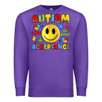 Purple autism acceptance Premium Sweatshirt - JahusDesignShop