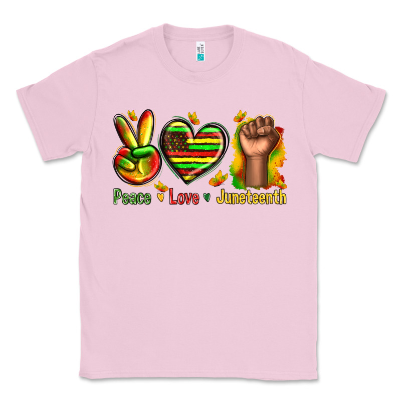 Peace Love Juneteenth Classic Tee by texasbilliewilder | Teevron