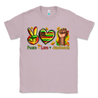 Lilac peace love juneteenth Classic Tee - texasbilliewilder