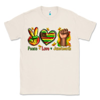 Natural peace love juneteenth Classic Tee - texasbilliewilder