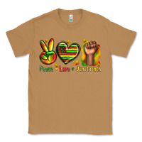 Toasted Coconut peace love juneteenth Classic Tee - texasbilliewilder