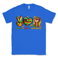 True Royal peace love juneteenth Classic Tee - texasbilliewilder