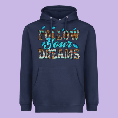 Follow Your Dreams Heavyweight Hoodie Designed By Hra Design Shop