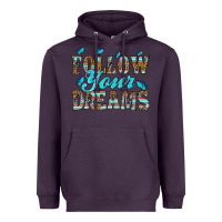 Plum follow your dreams Heavyweight Hoodie - HRA Design Shop