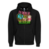 Black teacher assistant Zipper Hoodie - texasbilliewilder