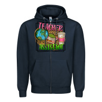 Navy teacher assistant Zipper Hoodie - texasbilliewilder