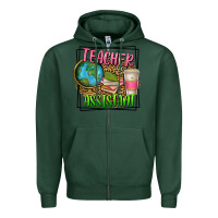Sports Green teacher assistant Zipper Hoodie - texasbilliewilder