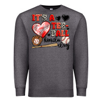 Charcoal Heather it's a tee ball kinda day Premium Sweatshirt - JahusDesignShop