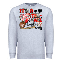 Heather Grey it's a tee ball kinda day Premium Sweatshirt - JahusDesignShop