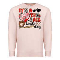 Pale Pink it's a tee ball kinda day Premium Sweatshirt - JahusDesignShop