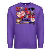 Purple it's a tee ball kinda day Premium Sweatshirt - JahusDesignShop