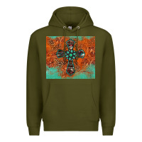 Army Green western cross tumbler Premium Hoodie - Jasminsmagicworld