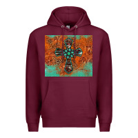 Burgundy western cross tumbler Premium Hoodie - Jasminsmagicworld