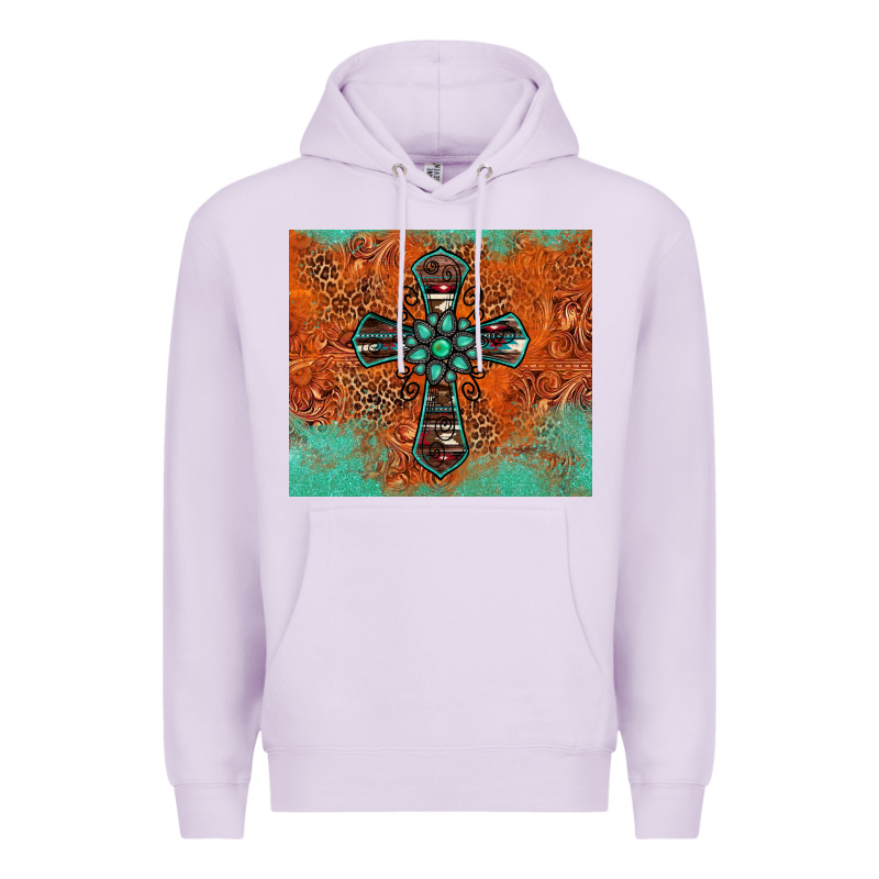 Western Cross Tumbler Premium Hoodie by Jasminsmagicworld | Teevron