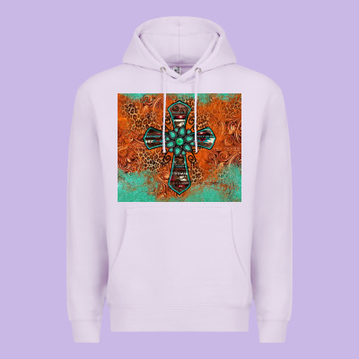 Western Cross Tumbler Premium Hoodie Designed By Jasminsmagicworld